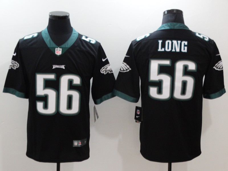 Men's Philadelphia Eagles Chris Long #56 Black Jersey